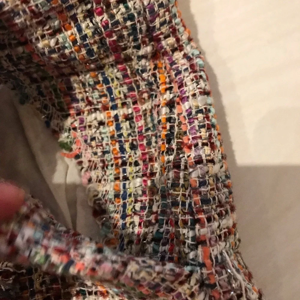 Zara Multicolor Tweed Dress Set  suit short pants and top​​​ - Picture 3 of 6